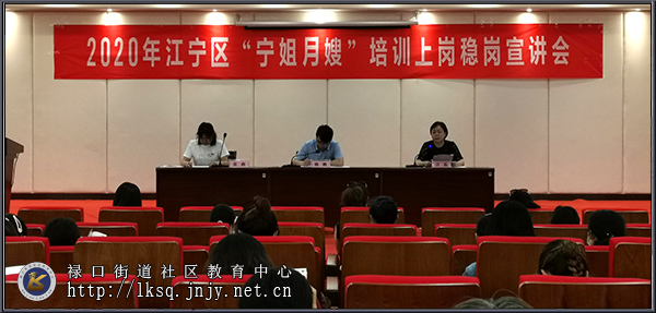 20200527江宁区“宁姐月嫂”培训上岗稳岗宣讲会在禄口社教中心举行01.jpg